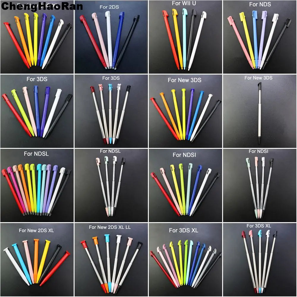 3PCS Plastic Stylus Touch Screen Metal Telescopic Stylus Pen for Nintendo 3DS XLNDSI NDSL NDS New 2DS XL LL 2DS 3DS