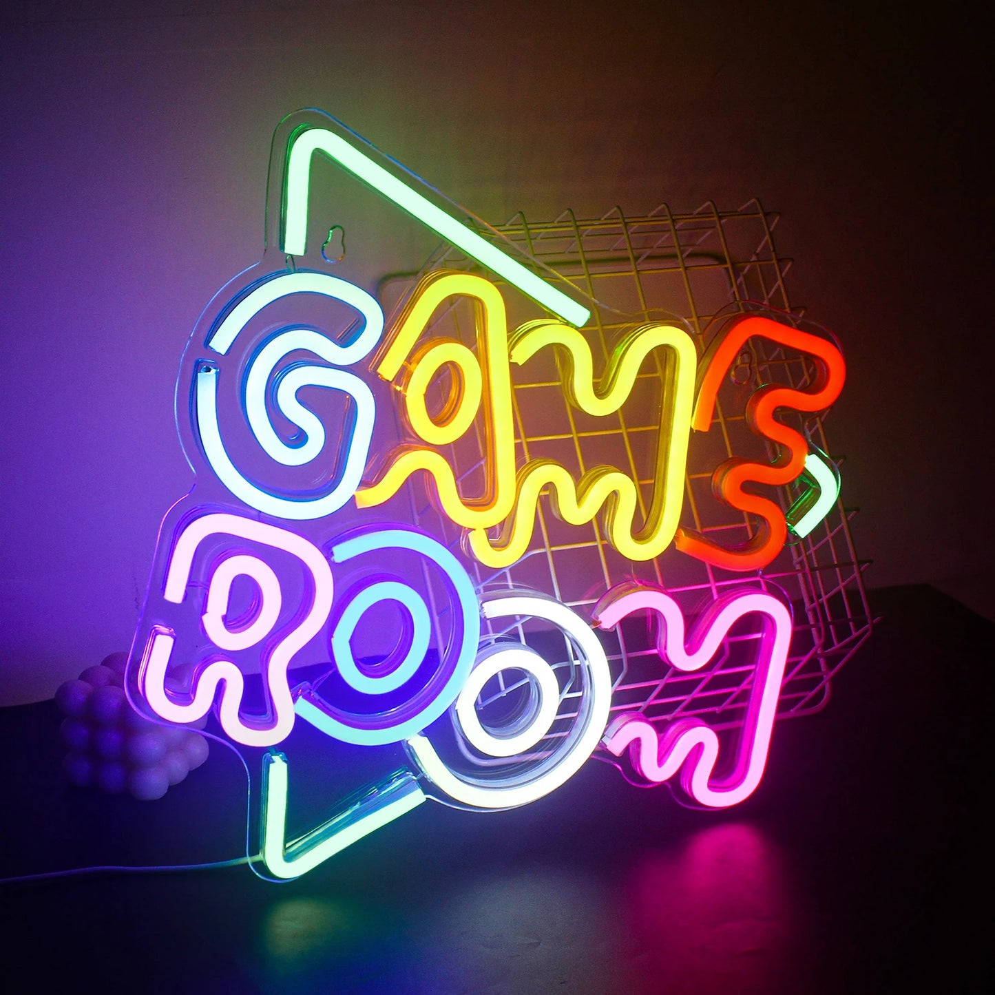 Game Room Neon Sign Led Lights Up Sign Home Gaming Lighting For Men Cave Game Room Party Birthday Bedroom Decoration Light Gifts