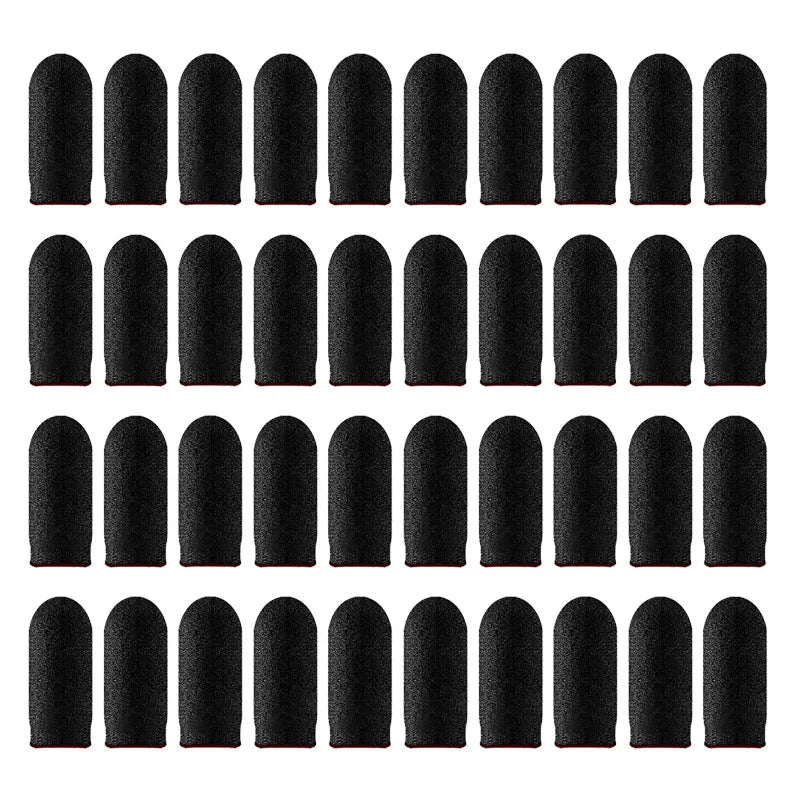40pcs Mobile Game Fingertip Gloves For PUBG Gamer Sweatproof Anti-slip Touch Screen Finger Sleeve Breathable Gaming Finger Cover