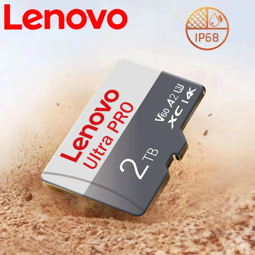 Lenovo High Speed Micro SD 2TB 1TB 512GB 256GB Memory Card UP TO 100MB/s U3 128GB TF Card for USB Card Reader Adapter Micro sd