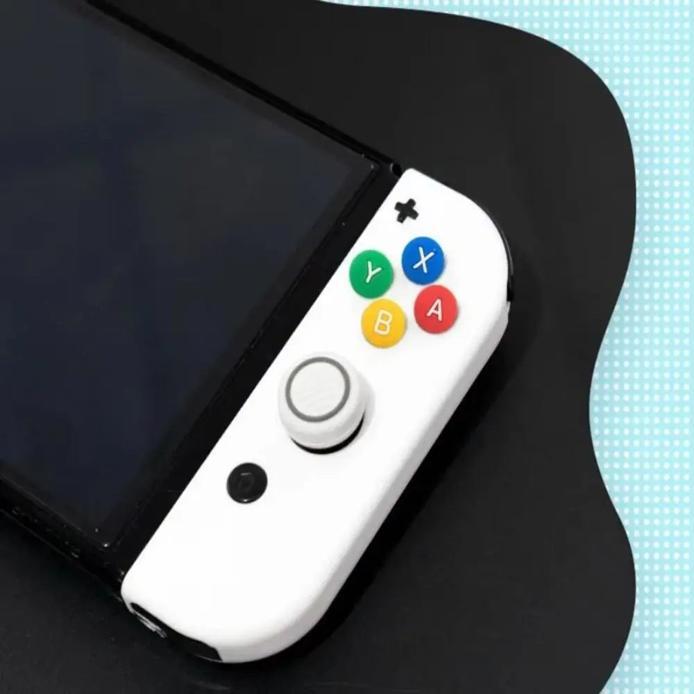 Fashion Silicone D-pad Cross Button Colourful Durable Skin Case Soft ABXY Key Sticker for Switch Oled NS Joy-con