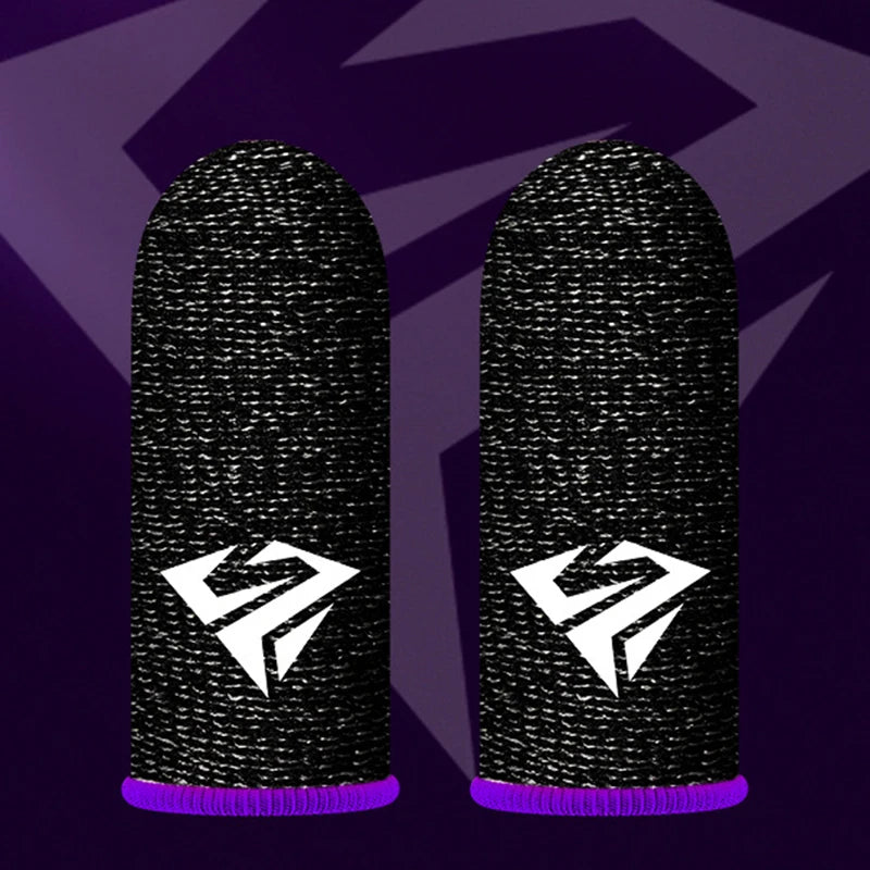 2 Pcs Game Fingertip Gloves Sweatproof Anti-slip gamer thimbles Touch Screen Finger Sleeve Breathable  Fingertip Cover For Gamer