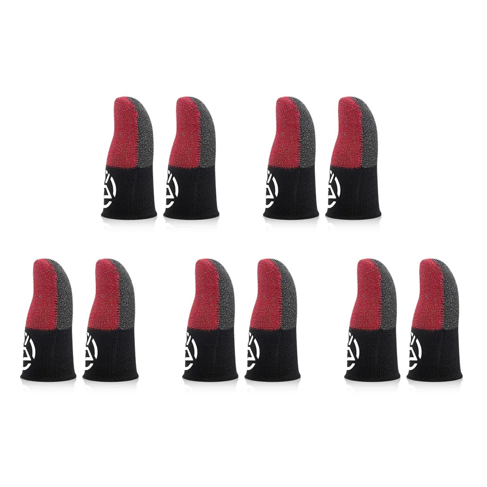 1-20Pairs Mobile Finger Sleeve Breathable Thumb Gloves Sweatproof Anti Slip Touch Screen Controller Finger Cover for PUBG Game
