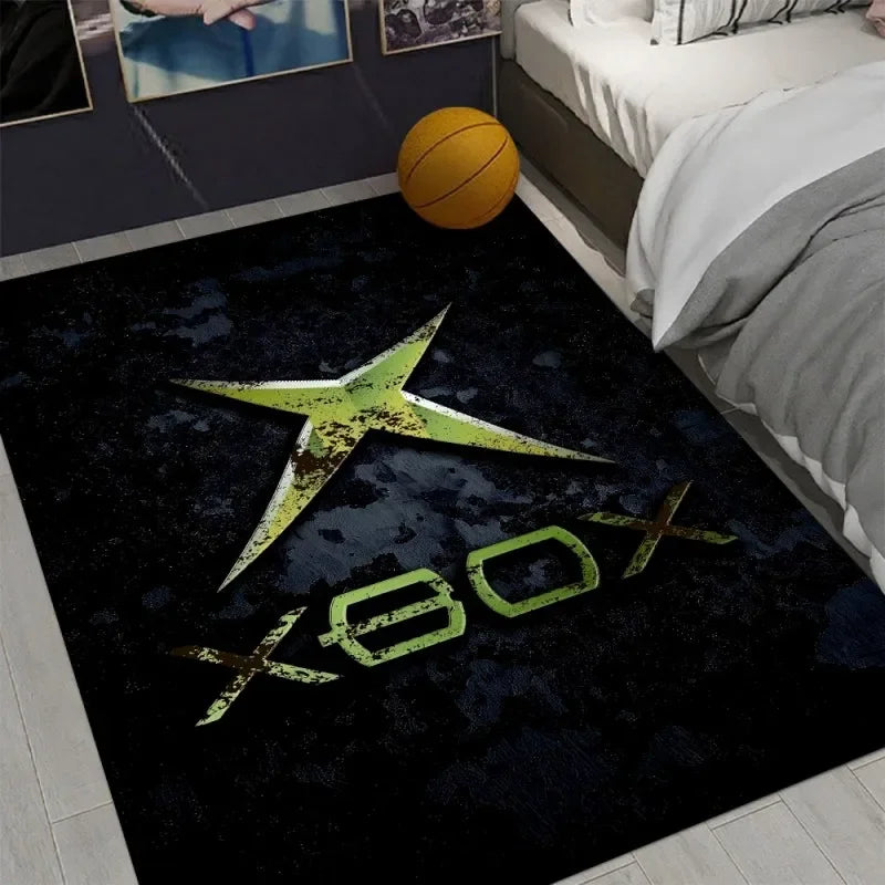 Xbox Gaming Carpet Living Room Washable Floor Lounge Large Area Non-Slip Carpet Teen Boy Girl Room Decoration Rug