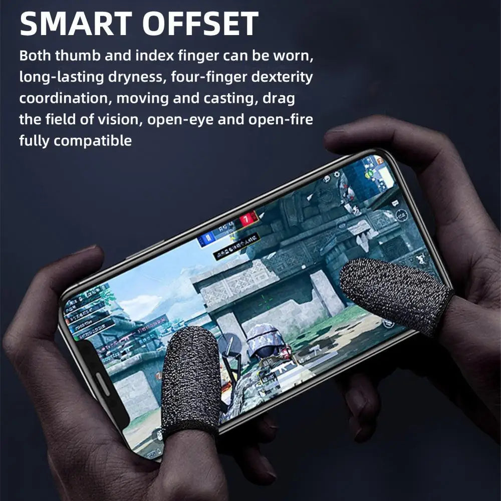 Gaming Finger Sleeve Breathable Fingertips For PUBG Games Anti-Sweat Touch Screen Finger Cots Cover Sensitive Mobile Touch Glove
