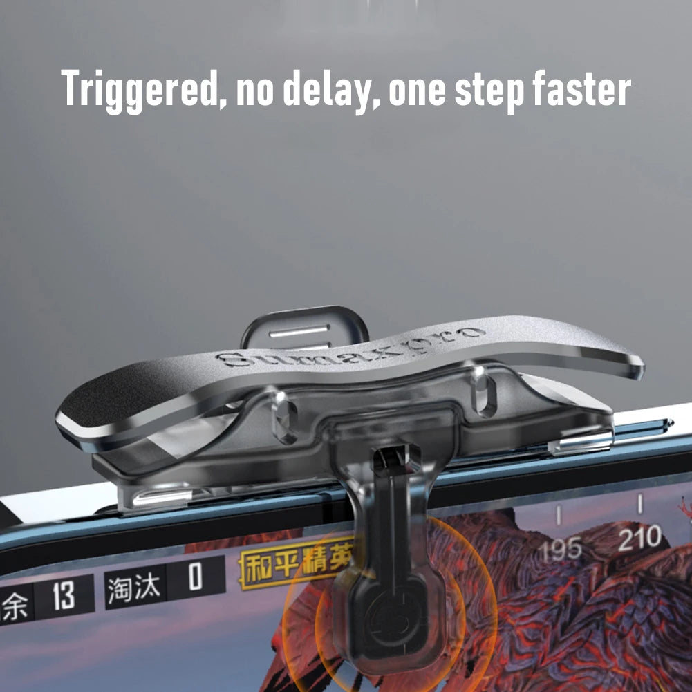 X8 Mobile Game Trigger 6 Finger Trigger Sensitive Shoot Phone Game Trigger L1 R1 Aim Keys Game Controller For PUBG Phone Gaming