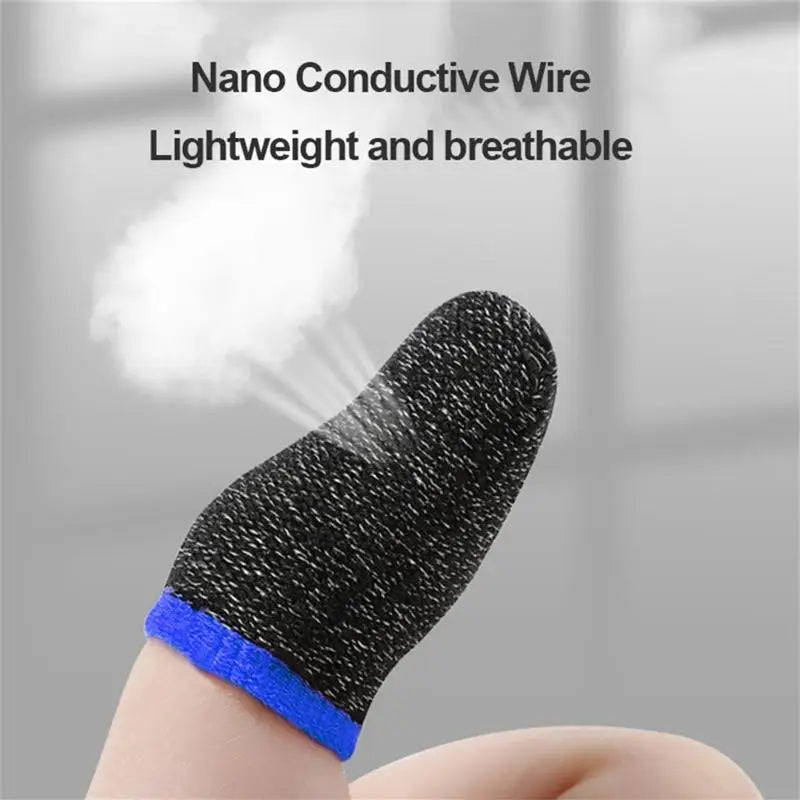 Gaming Finger Sleeve Breathable Fingertips For PUBG Games Anti-Sweat Touch Screen Finger Cots Cover Sensitive Mobile Touch Glove