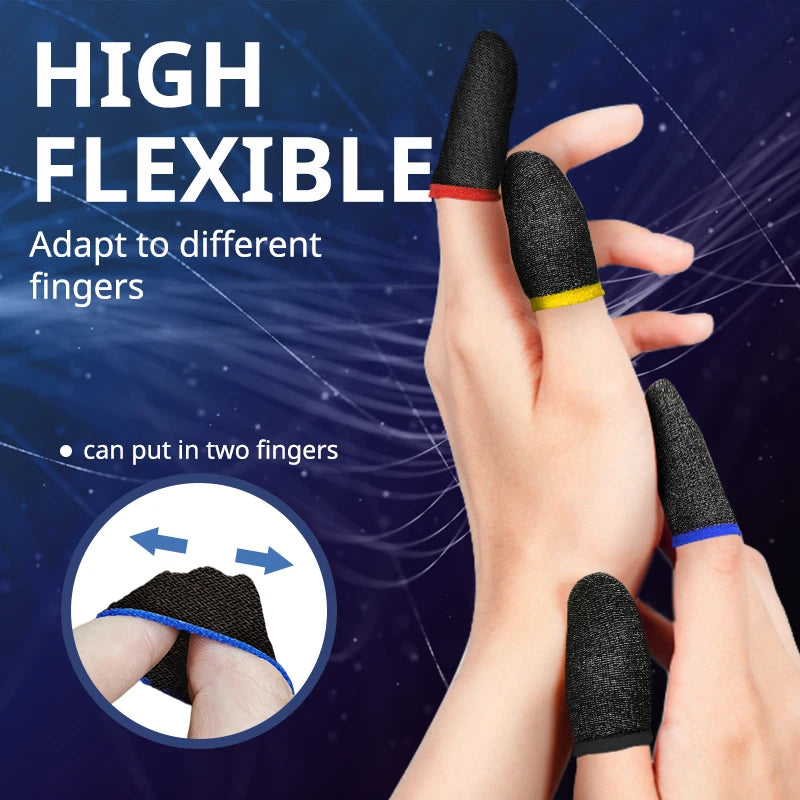 20/40pcs Game Fingertip Gloves For PUBG Mobile Games Touch Screen Finger Cover Sweatproof Anti-slip Touch Screen Finger Gloves