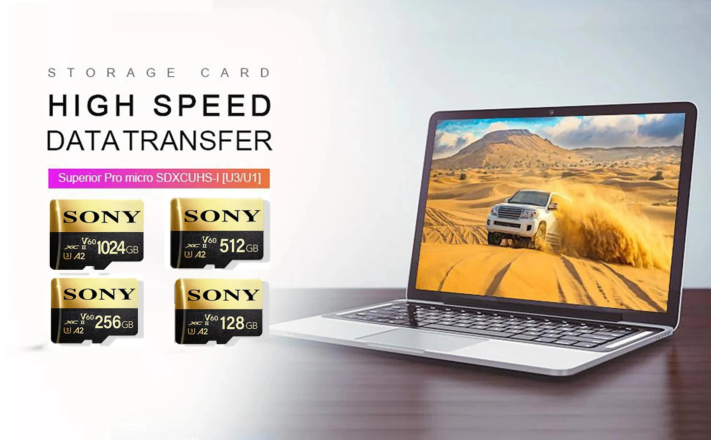 Original SONY Memory Card 1TB 64GB 128GB Class10 512GB 100MB/s UHS-I Flash Micro SD Card C10 Ultra A1 Micro SD HC/SDXC