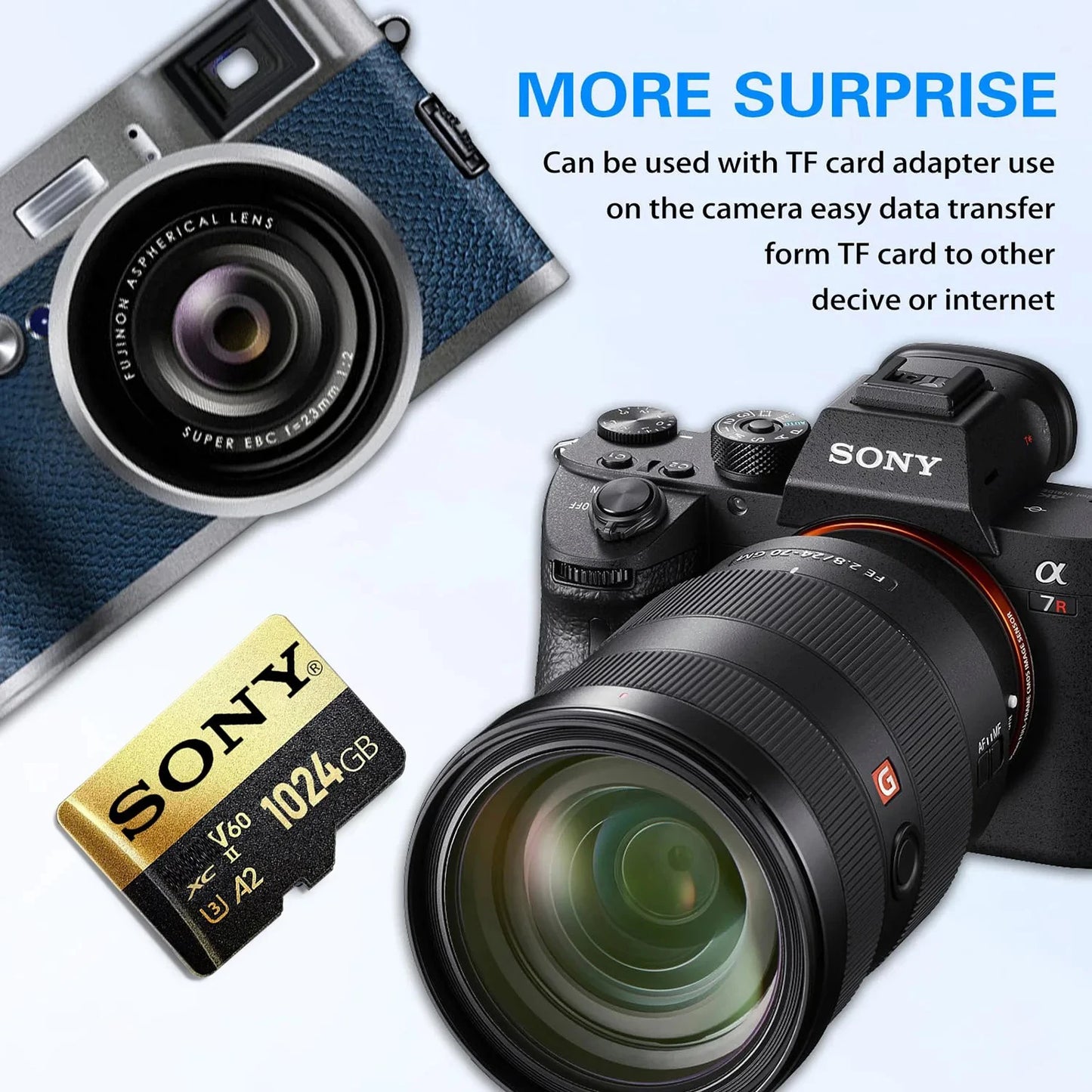 Original SONY Memory Card 1TB 64GB 128GB Class10 512GB 100MB/s UHS-I Flash Micro SD Card C10 Ultra A1 Micro SD HC/SDXC
