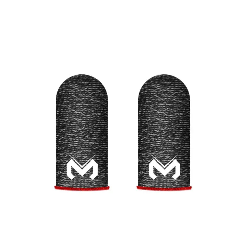 Mobile Game Silver Fiber Fingertip Glove Sweatproof Anti-slip Touch Screen Gaming Finger Sleeve Breathable Finger Cover for PUBG