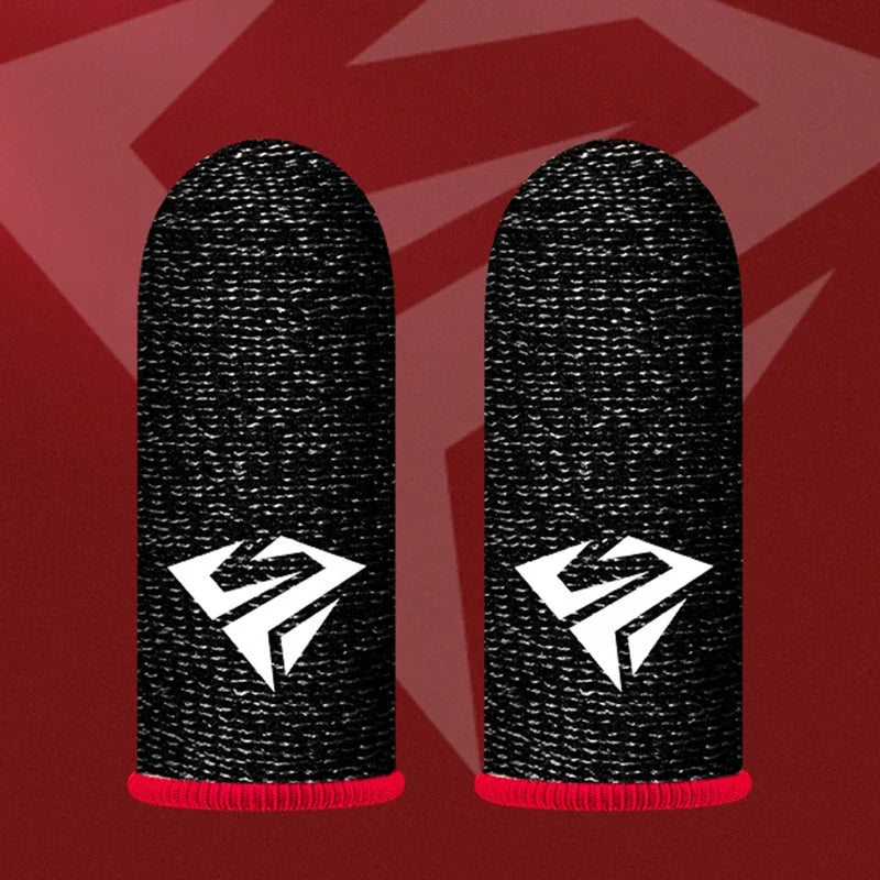 2 Pcs Game Fingertip Gloves Sweatproof Anti-slip gamer thimbles Touch Screen Finger Sleeve Breathable  Fingertip Cover For Gamer