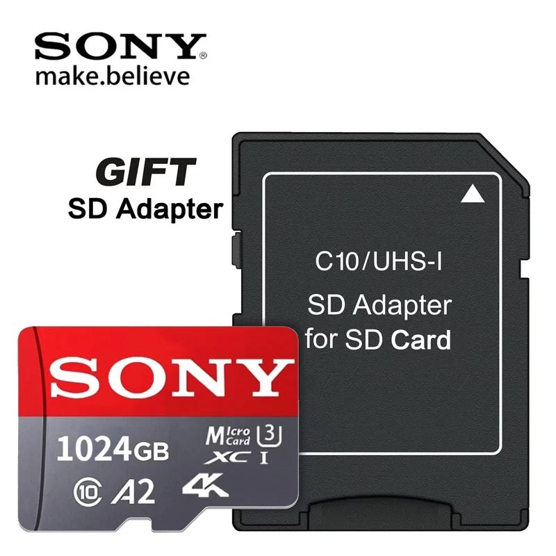 SONY Ultra Micro TF SD Card 1024GB High Speed C10 U3 V30 Memory Card For Drones Cameras SD Card 512GB 256GB 128GB TF Flash Card