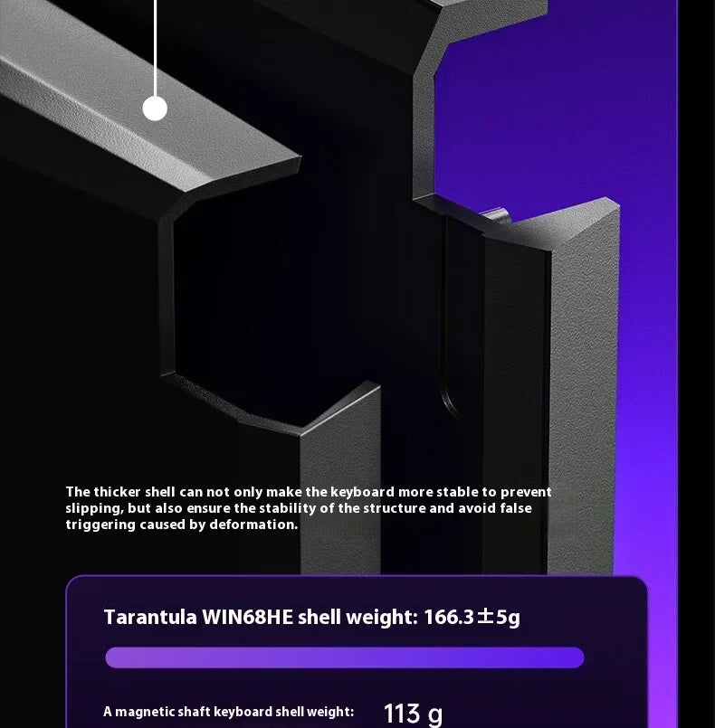 Aula Win60 Win68 He Magnetic Switch Keyboards 8K Gaming Mechanical Keyboard Wired Esports RGB Light Hot-Swap For Pc Gamer Gift