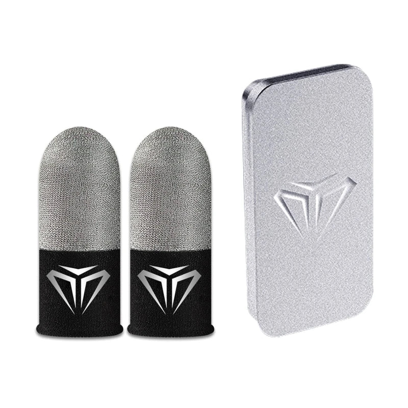 1 Pair Gamer Finger Sleeves Sweatproof Gamer Finger Covers Touch Screen Fingertips Sleeve For Mobile Game