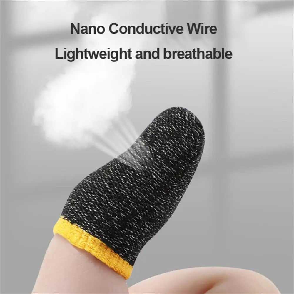 Gaming Finger Sleeve Breathable Fingertips For PUBG Games Anti-Sweat Touch Screen Finger Cots Cover Sensitive Mobile Touch Glove