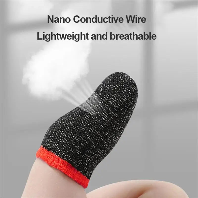 Gaming Finger Sleeve Breathable Fingertips For PUBG Games Anti-Sweat Touch Screen Finger Cots Cover Sensitive Mobile Touch Glove