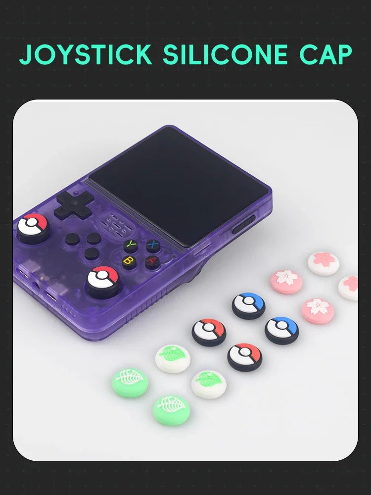 Data Frog 4pc Thumb Stick Grip Cap for R36S RGB30 Retro Handheld Switch Oled NS Lite Joy Con Controller Cover Protector