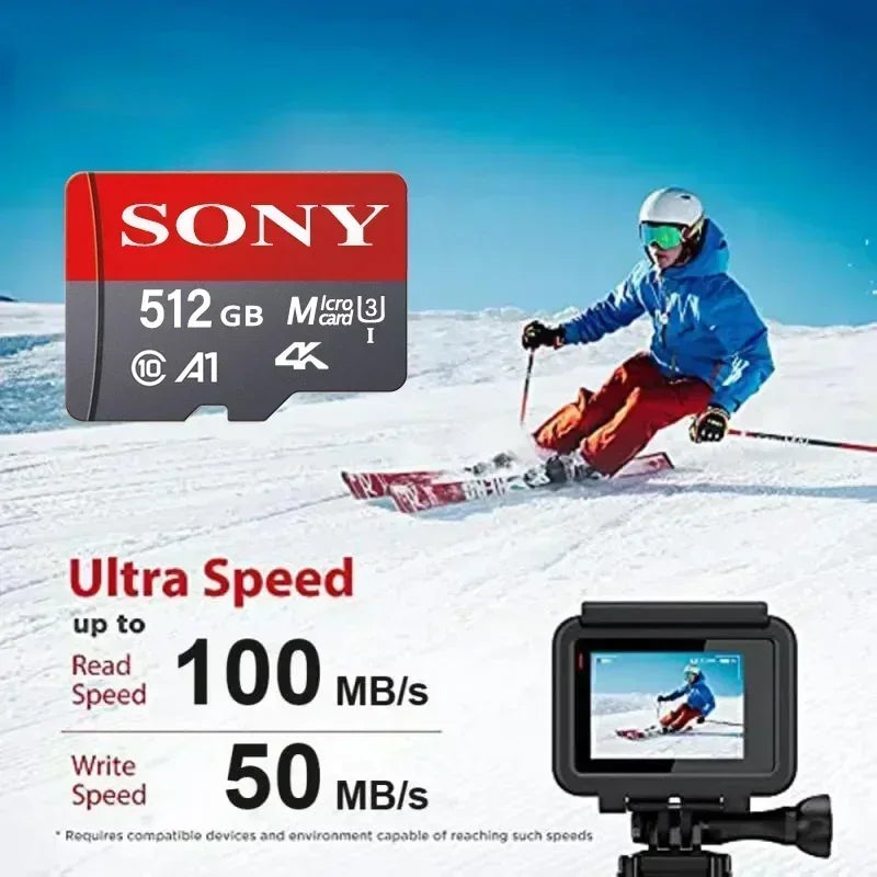 Ultra SONY Micro SD/TF 1TB Flash Memory Card128GB 256GB 32GB 64GB MicroSD U3 A2 TF Flash Card for Xiaomi Phone Camera table PC