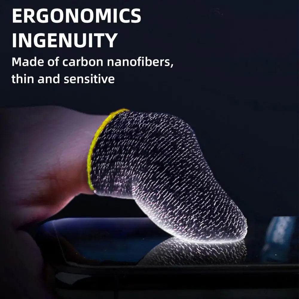 Gaming Finger Sleeve Breathable Fingertips For PUBG Games Anti-Sweat Touch Screen Finger Cots Cover Sensitive Mobile Touch Glove
