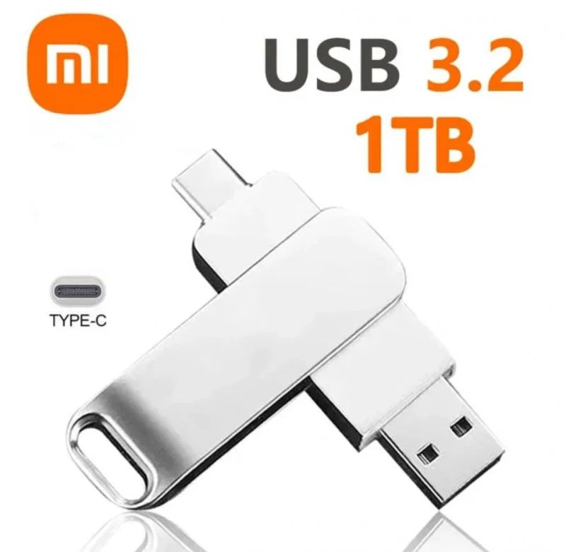 Xiaomi 3.2 U Disk Flash Drives USB16TB High Speed Metal Transfer High Capacity Drive Type C Portable Memory Waterproof  Stick