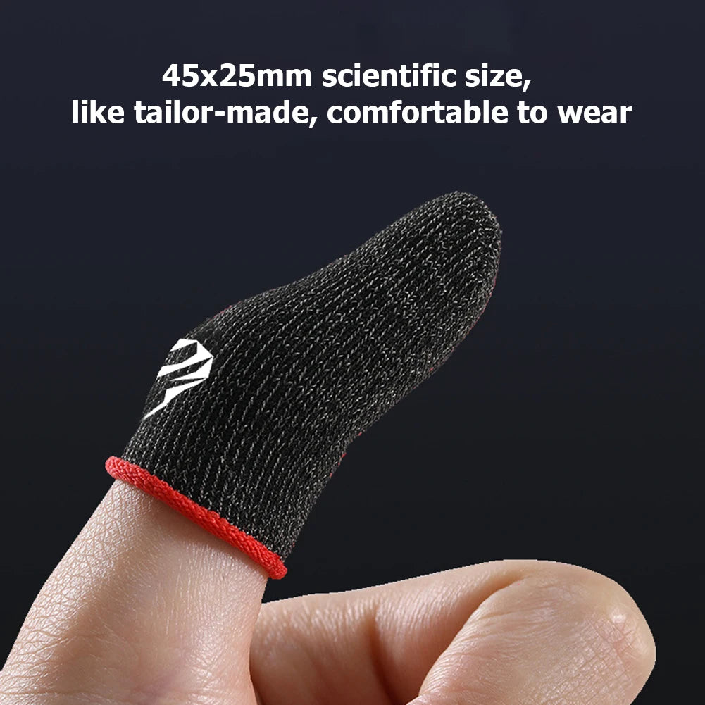 1-5Pairs Mobile Game Fingertip Gloves Sweatproof Anti-slip Gaming Finger Sleeve  for PUBG Breathable Fingertip Cover Thumb Glove