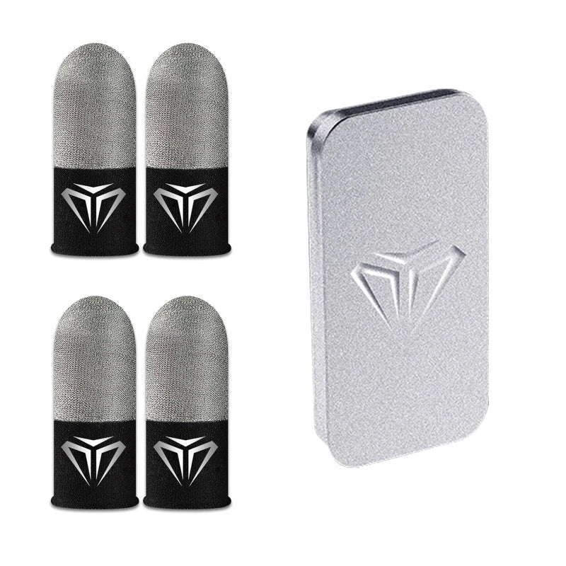 1 Pair Gamer Finger Sleeves Sweatproof Gamer Finger Covers Touch Screen Fingertips Sleeve For Mobile Game