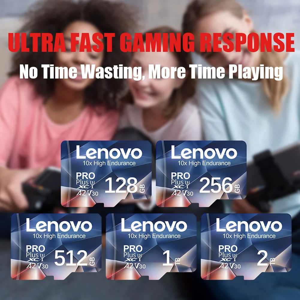 Lenovo 2TB High Speed SD Card 128GB Class 10 V60 1TB Mini Memory Card 512GB Micro TF SD Card 256GB TF Card For Nintendo Switch