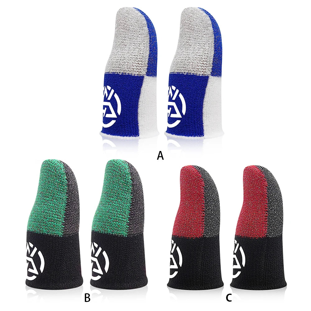 1-20Pairs Mobile Finger Sleeve Breathable Thumb Gloves Sweatproof Anti Slip Touch Screen Controller Finger Cover for PUBG Game