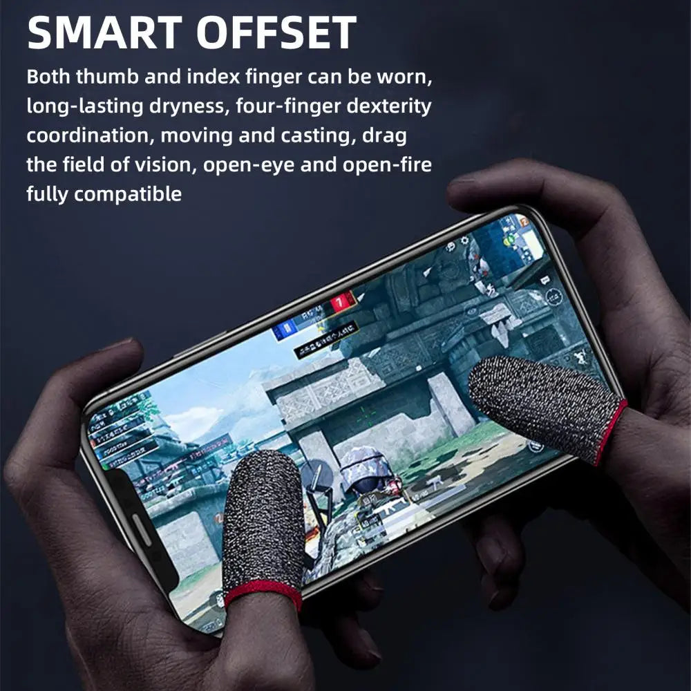 Gaming Finger Sleeve Breathable Fingertips For PUBG Games Anti-Sweat Touch Screen Finger Cots Cover Sensitive Mobile Touch Glove