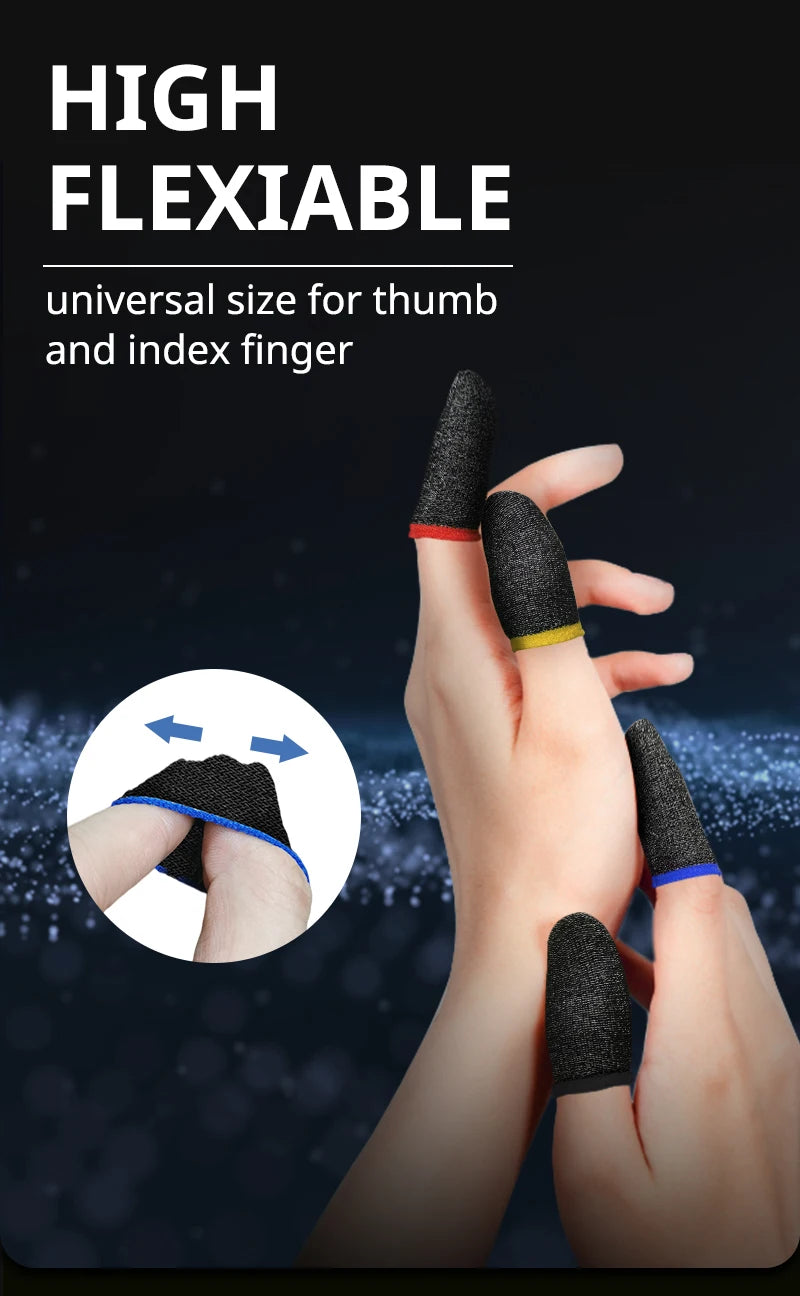20/40pcs Game Fingertip Gloves For PUBG Mobile Games Touch Screen Finger Cover Sweatproof Anti-slip Touch Screen Finger Gloves