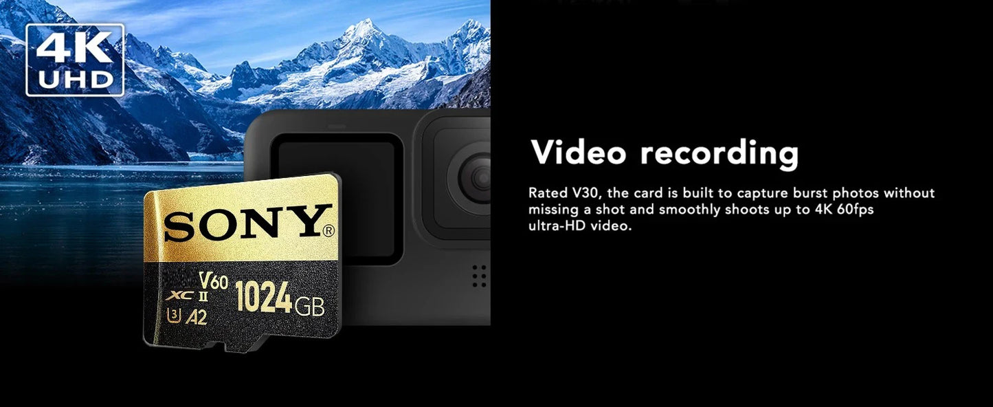 Original SONY Memory Card 1TB 64GB 128GB Class10 512GB 100MB/s UHS-I Flash Micro SD Card C10 Ultra A1 Micro SD HC/SDXC