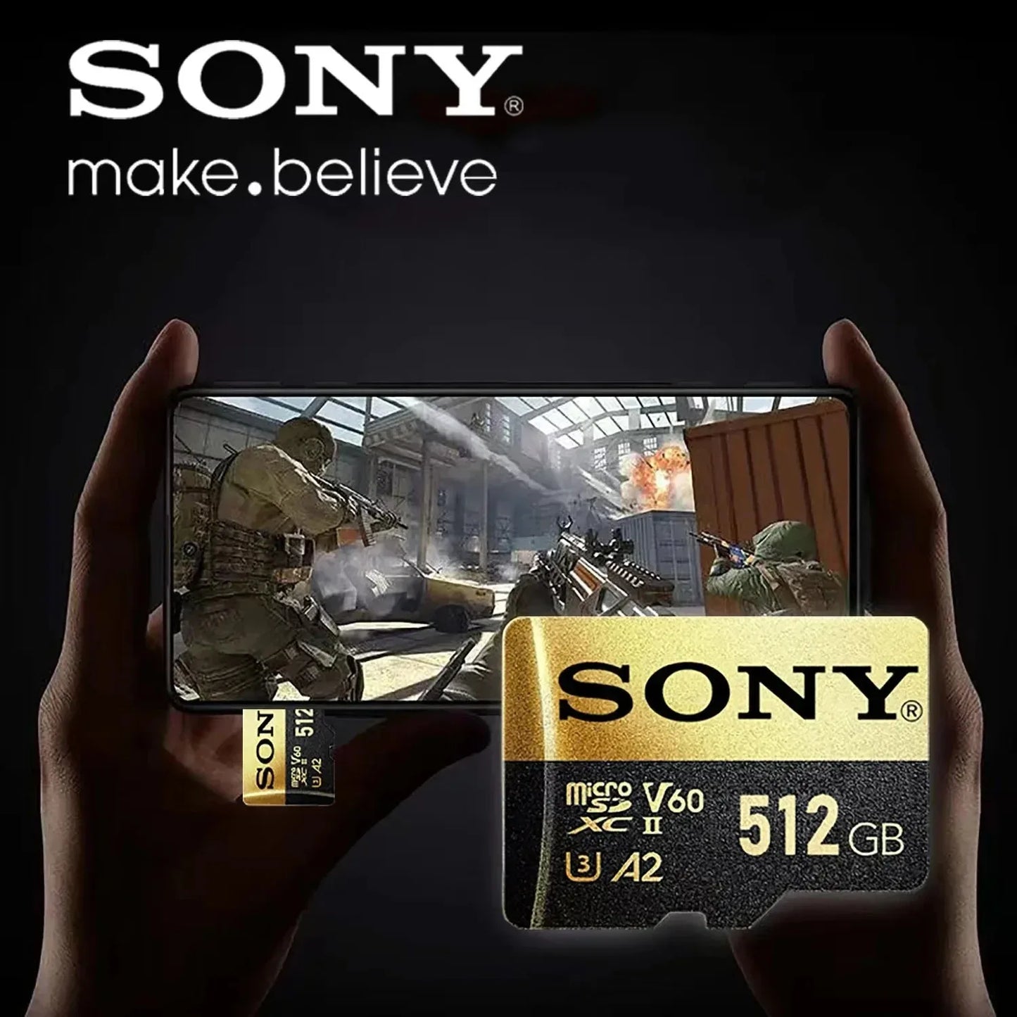 Sony SD Memory Card High Speed Micro TF SD Card 128GB 1TB 512GB 256GB A2 U3 V30 SD TF Flash Cards For Xiaomi Phone Computer
