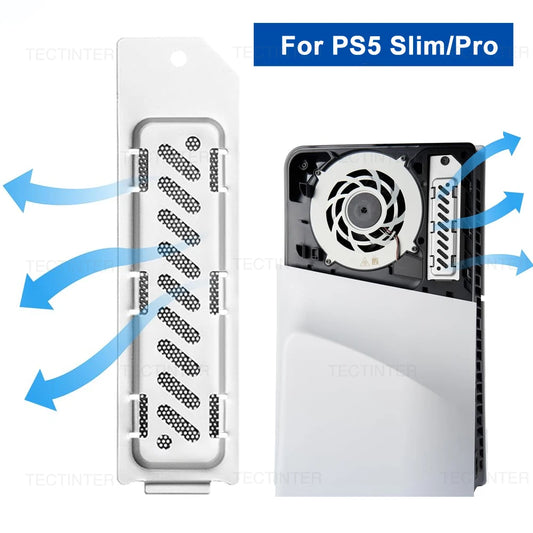 For PS5 Slim/Pro Console SSD Heatsink Dust Cover M.2 SSD Extension Slot Heat Dissipation Breathable Hole Aluminum Heat Case