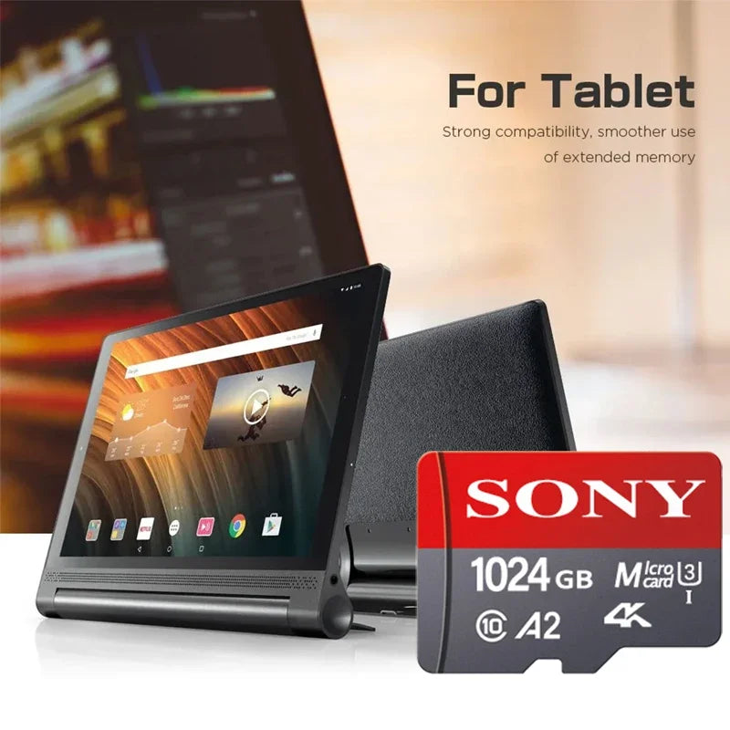 Ultra SONY Micro SD/TF 1TB Flash Memory Card128GB 256GB 32GB 64GB MicroSD U3 A2 TF Flash Card for Xiaomi Phone Camera table PC