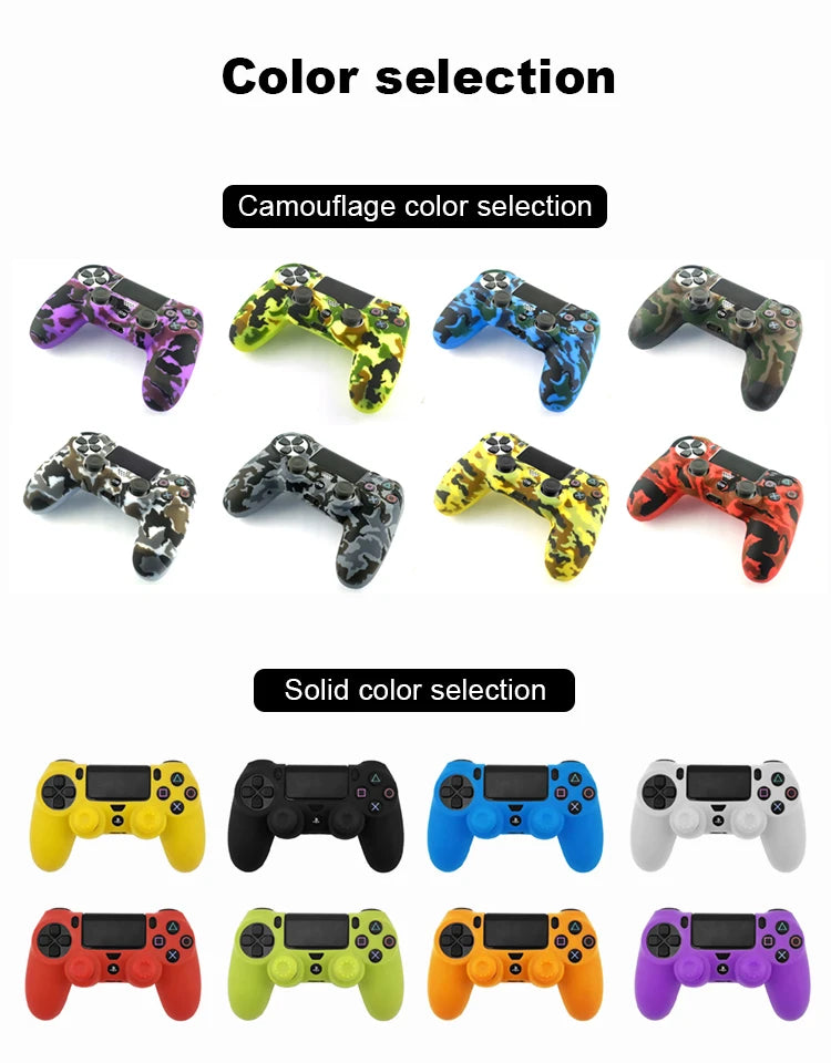 For SONY Playstation 4 PS4 Controller Protection Case Soft Silicone Gel Rubber Skin Cover For PS4 Pro Slim Gamepad