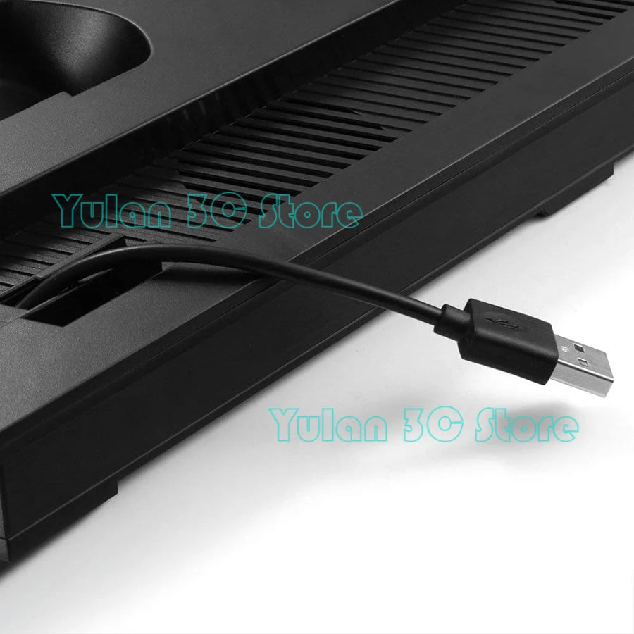 PS4 Slim Vertical Stand with Cooler Cooling Fan Controller Charger Charging Dock Station Play Station 4 PS 4 S Games Accessories