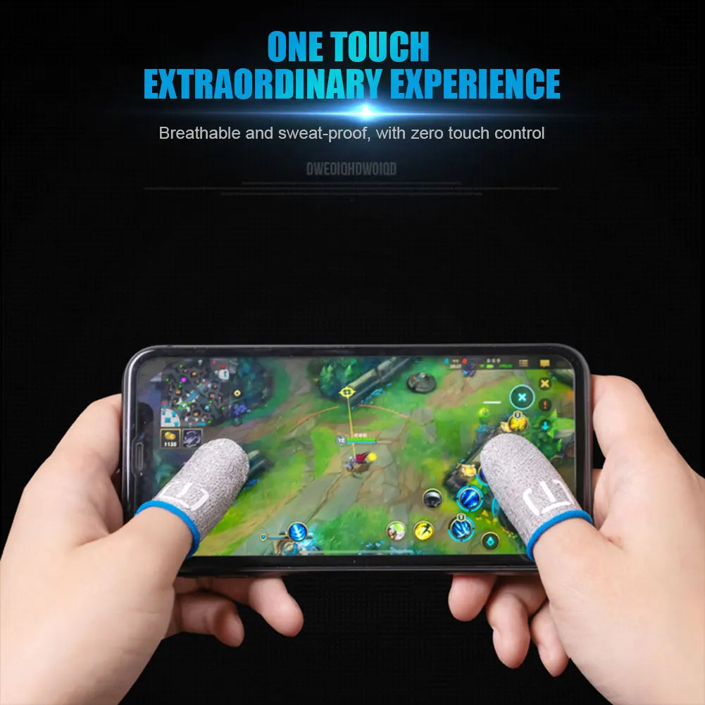100-10PCS Finger Cover Game Controller For PUBG Sweatproof Anti-slip Fingertip Cover Thumb Gloves For Mobile Game