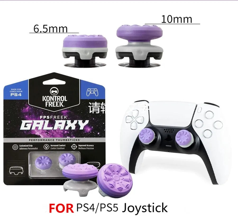 KontrolFreek FPS Freek Galaxy for PS4 High-Rise Analog Stick PS5 Controller | Performance Thumbsticks Game Joystick Silicone Cap