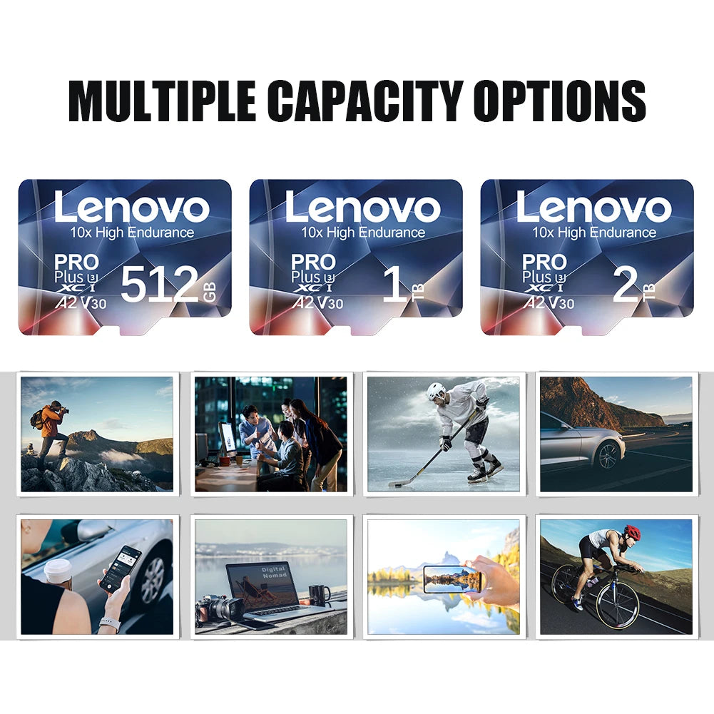 Lenovo 2TB High Speed SD Card 128GB Class 10 V60 1TB Mini Memory Card 512GB Micro TF SD Card 256GB TF Card For Nintendo Switch