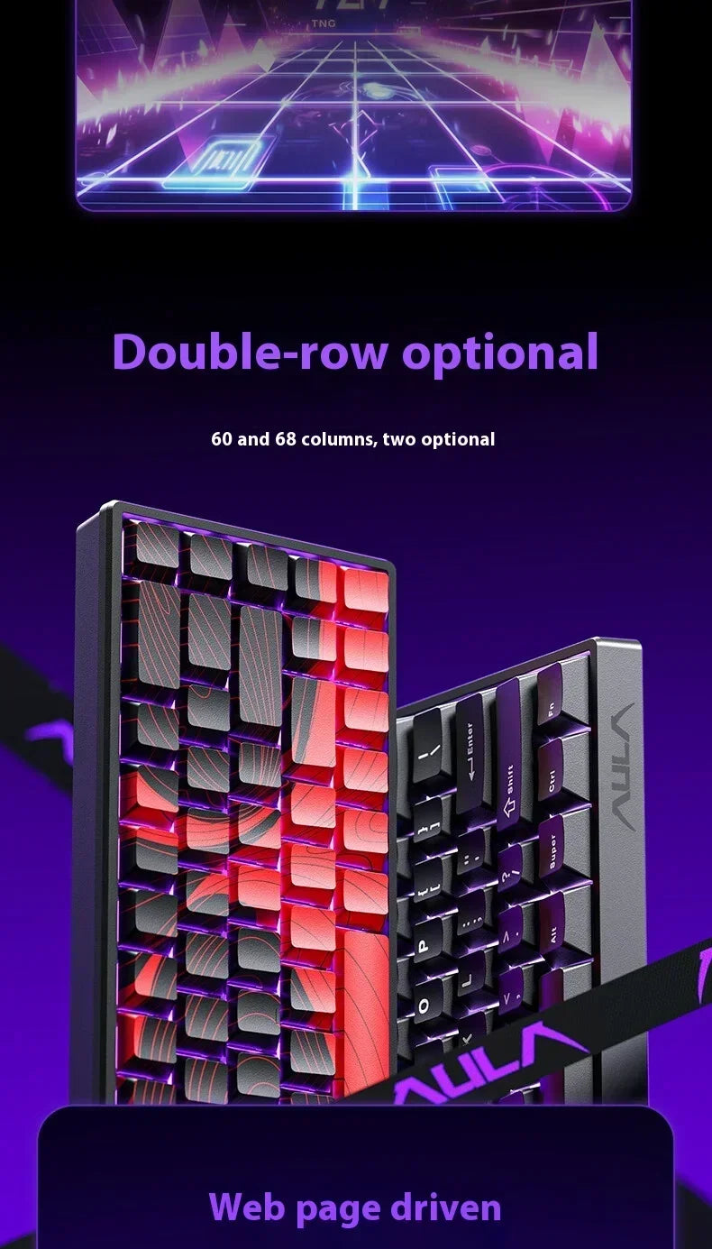 Aula Win60 Win68 He Magnetic Switch Keyboards 8K Gaming Mechanical Keyboard Wired Esports RGB Light Hot-Swap For Pc Gamer Gift