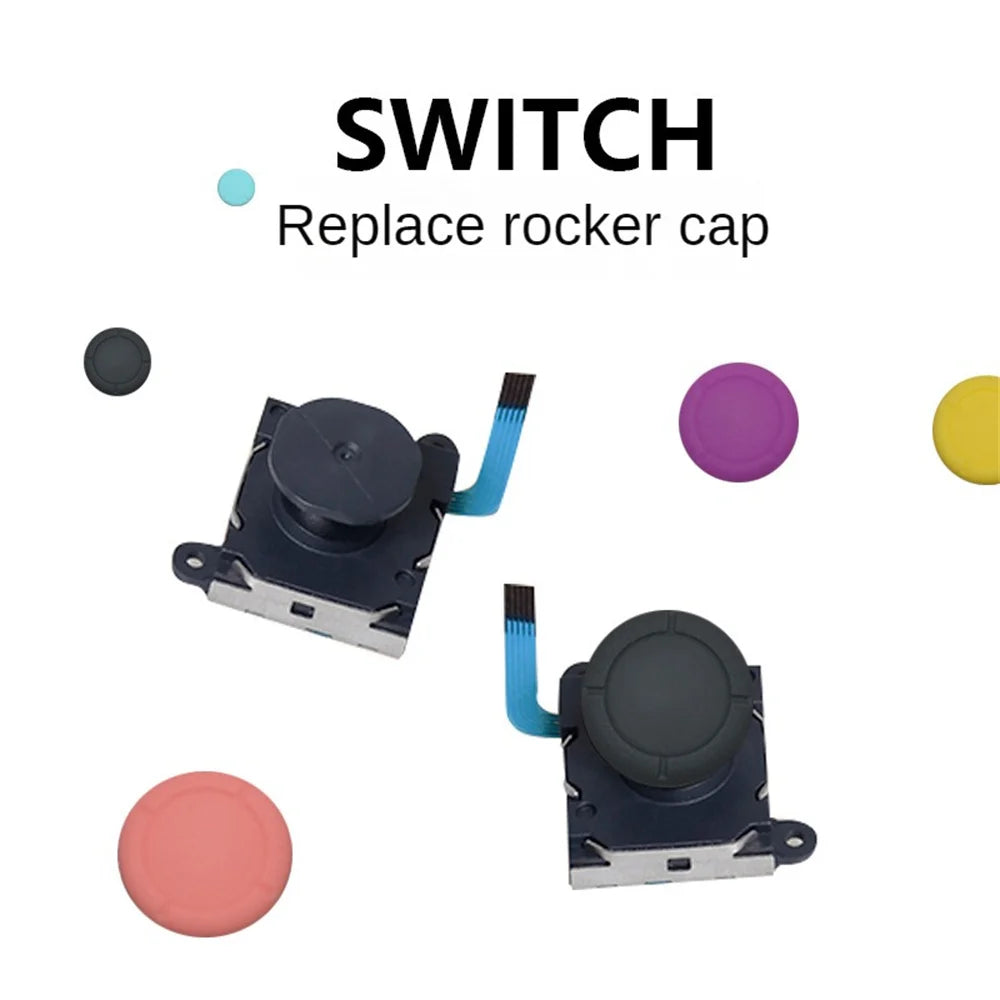 Original NS Switch Rocker Cap Replacement Repair Silicone Protect Sleeve Handle Controller Thumbstick Cover for Nintendo Switch