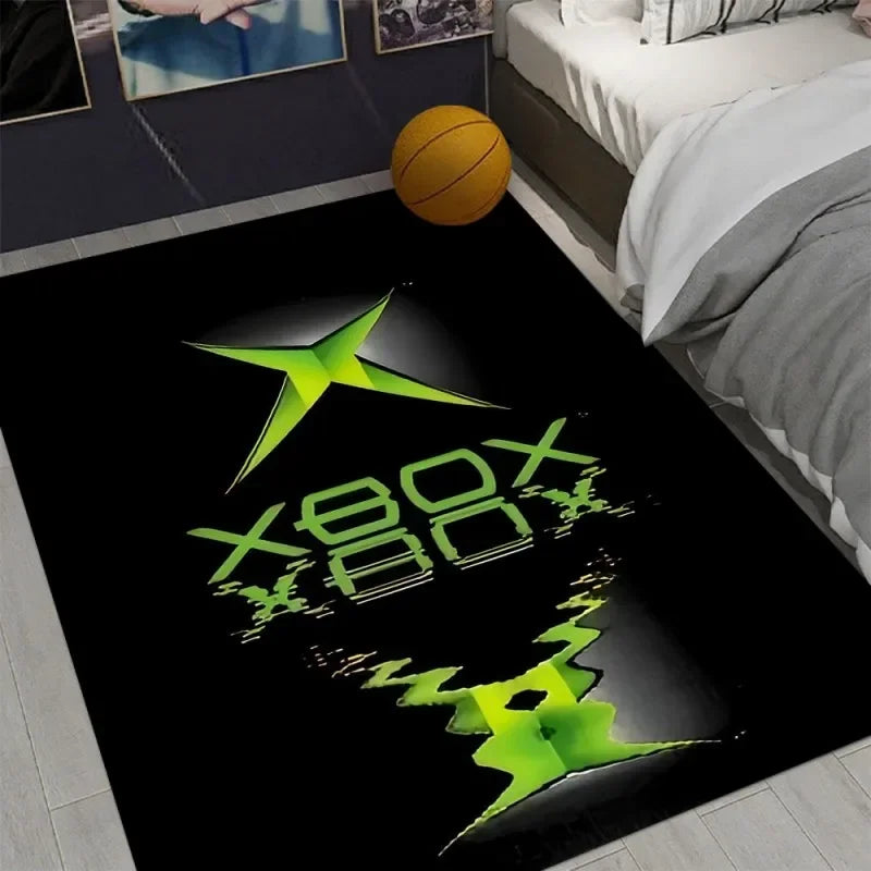 Xbox Gaming Carpet Living Room Washable Floor Lounge Large Area Non-Slip Carpet Teen Boy Girl Room Decoration Rug