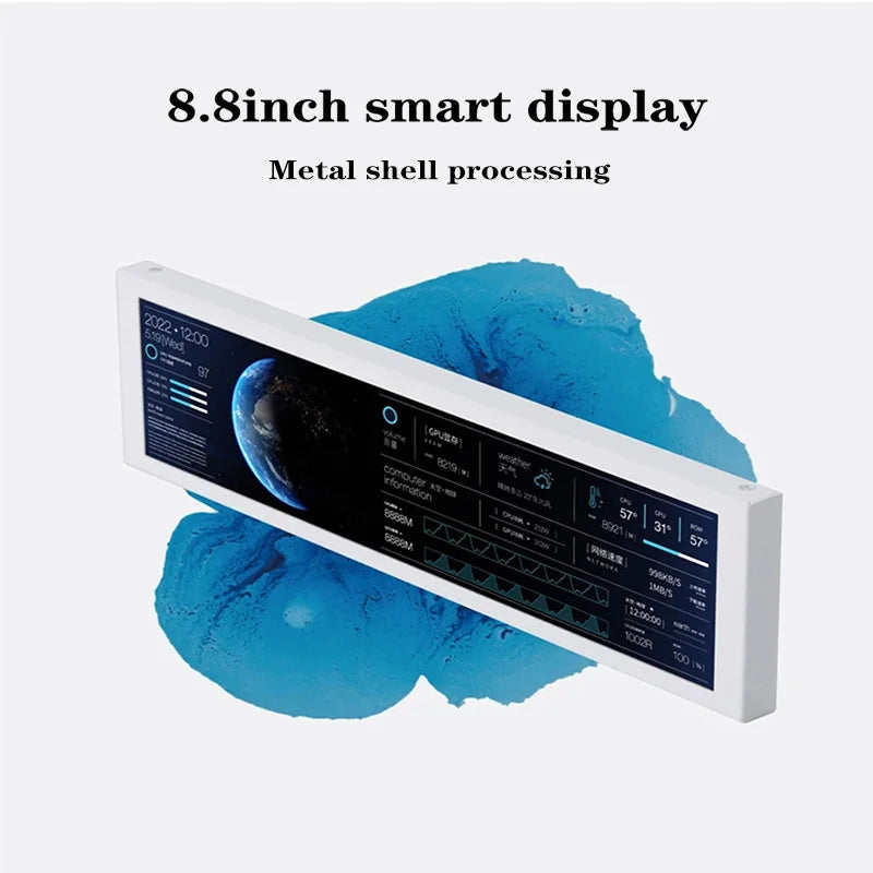 Long strip display mobile phone and computer expansion screen 8.8 inch host temperature controlled touch screen