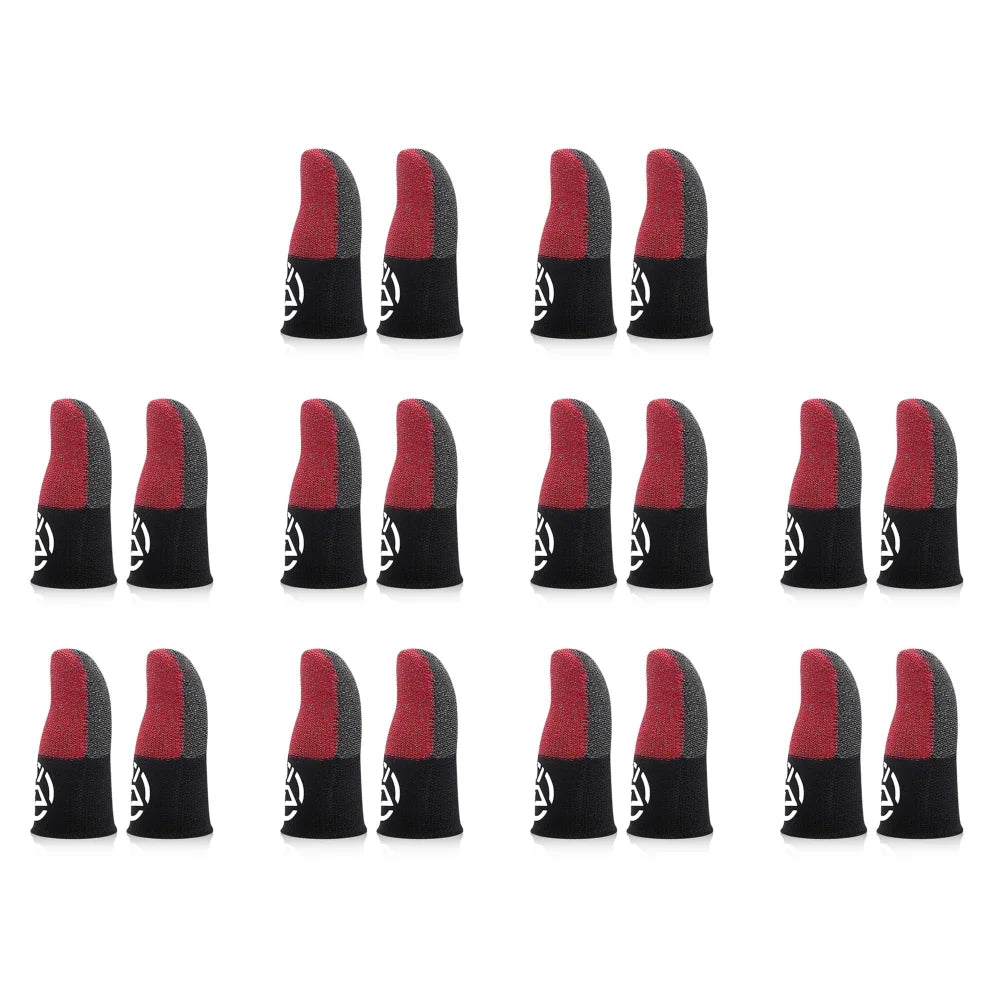 1-20Pairs Mobile Finger Sleeve Breathable Thumb Gloves Sweatproof Anti Slip Touch Screen Controller Finger Cover for PUBG Game