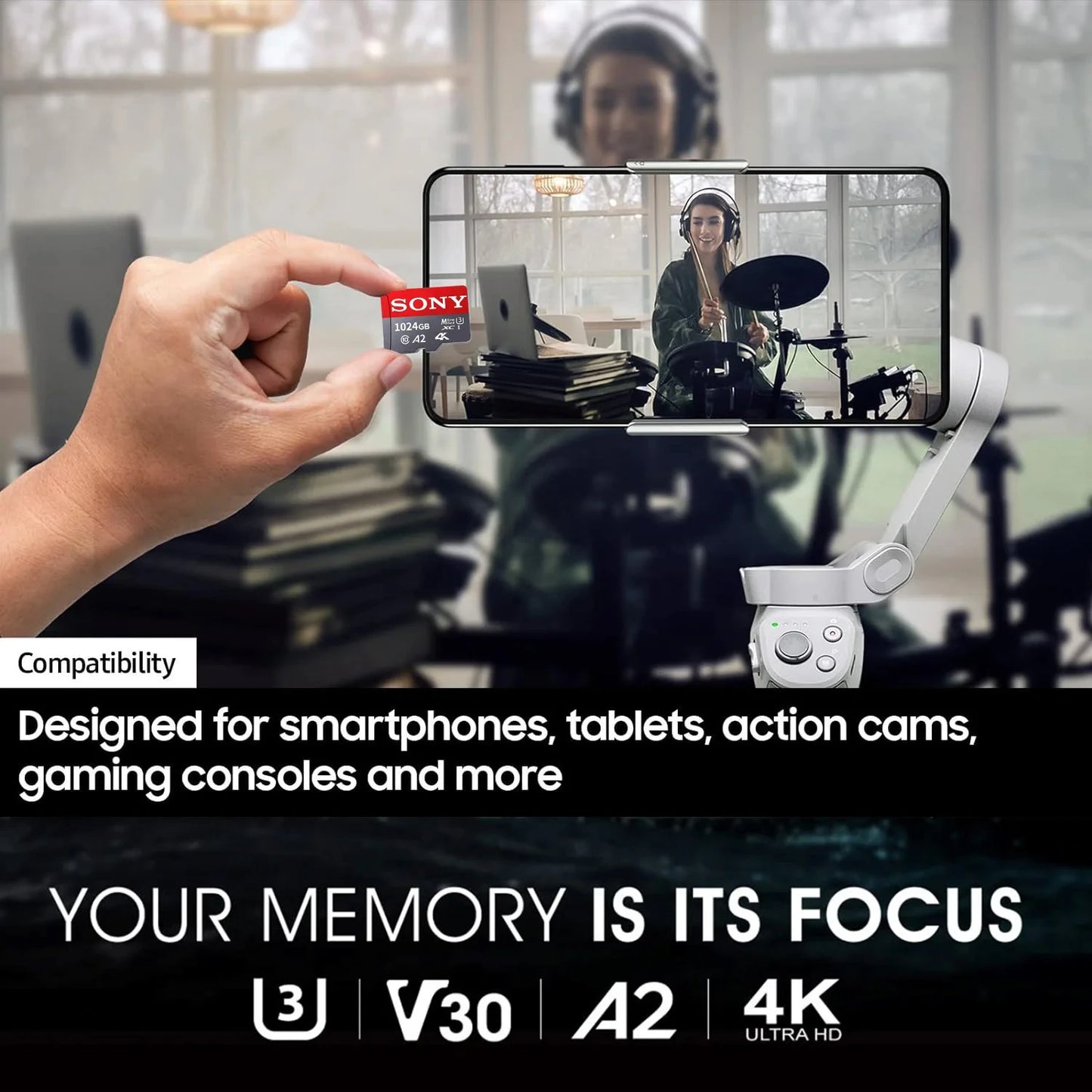 Sony Memory Card 1TB 512GB Micro SD TF 128GB 256GB U3 A2 Micro SD 64GB 170Mb Reading Speed Class 10 Flash Micro Card For Phone