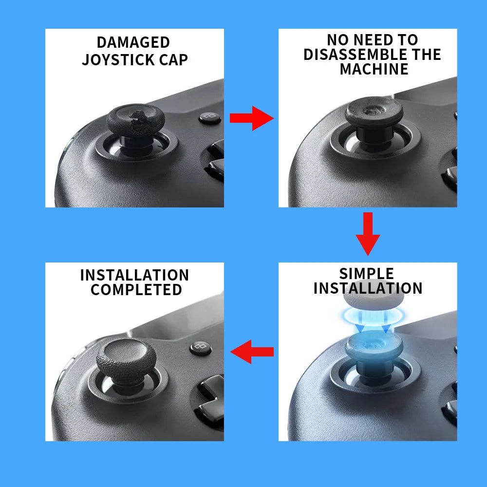 Anti-Slip Replacement Joystick Cap for Xbox Series X S Controller Repair Game Parts Easy Installation