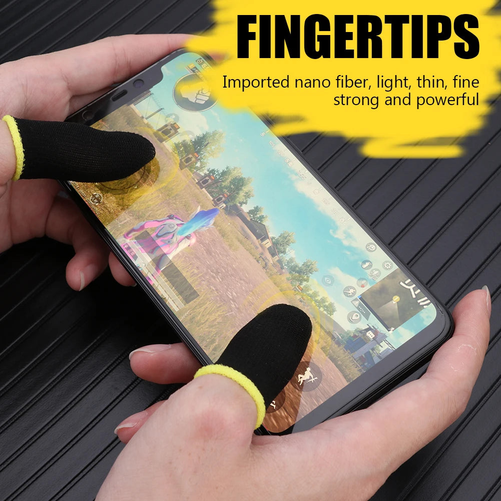 40pcs Mobile Game Fingertip Gloves For PUBG Gamer Sweatproof Anti-slip Touch Screen Finger Sleeve Breathable Gaming Finger Cover
