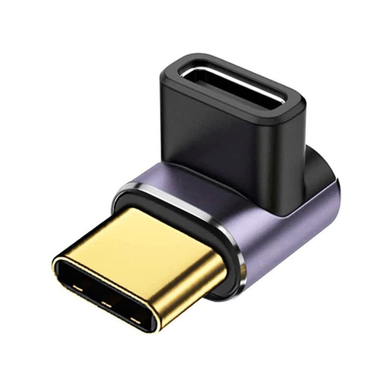 1-3PCS USB C 40Gbps Adapter 90 Degree Right Angle USB C Male To Female Extender 100W Fast Charging for Steam Deck Switch Laptop