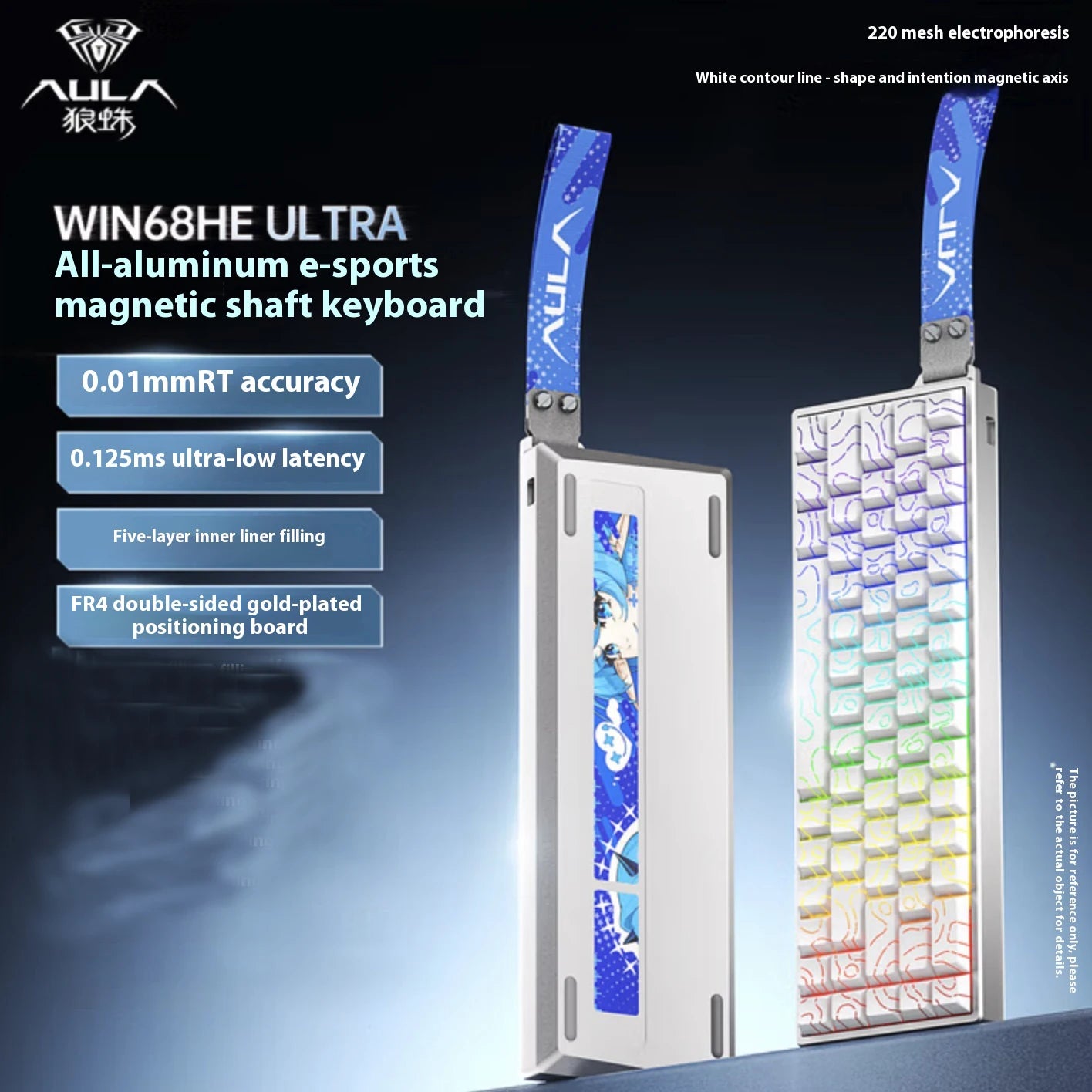 Aula Win60 Win68 He Magnetic Switch Keyboards 8K Gaming Mechanical Keyboard Wired Esports RGB Light Hot-Swap For Pc Gamer Gift